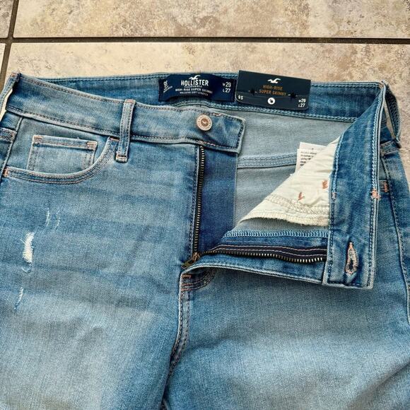 Hollister High Rise Super Skinny W29 L27 size 9 Short - Picture 6 of 11